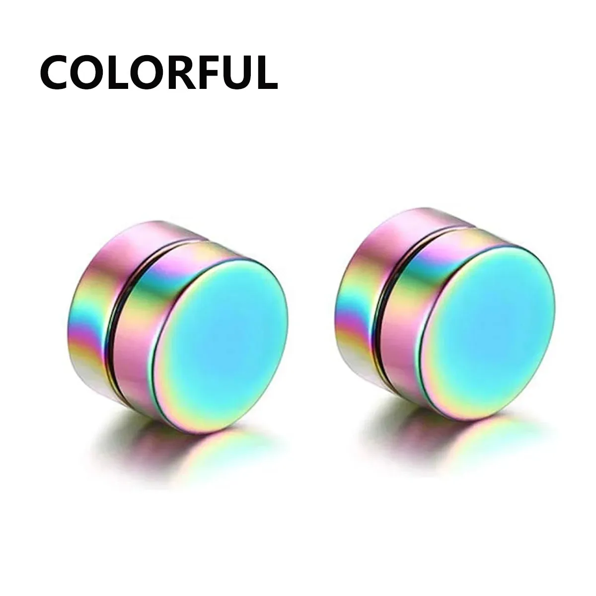 1 Pairs Magnet Stud Earrings Stainless Steel No Piercing Strong Magnetic Ear Clips for Men Women Fashion Jewelry