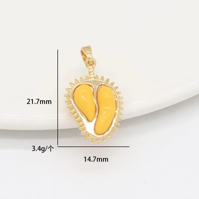 1 Piece Cute Fruit Copper Plating Jewelry Accessories