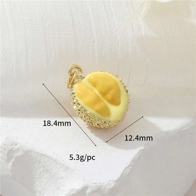 1 Piece Cute Fruit Copper Plating Jewelry Accessories