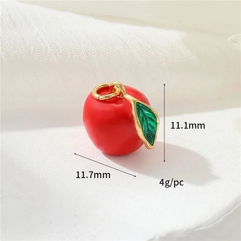 1 Piece Cute Fruit Copper Plating Jewelry Accessories