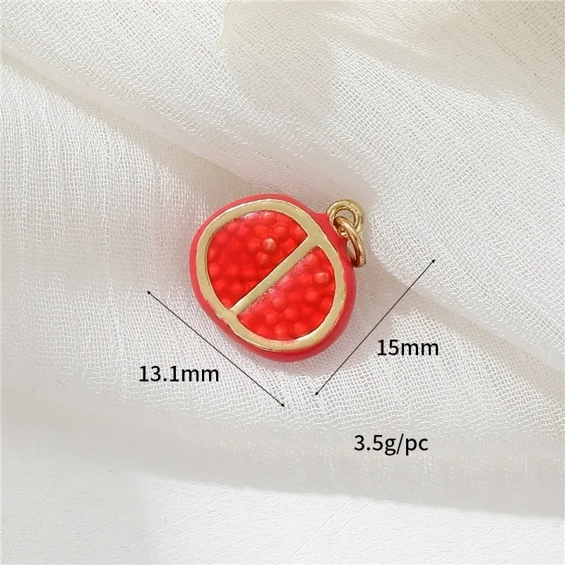 1 Piece Cute Fruit Copper Plating Jewelry Accessories