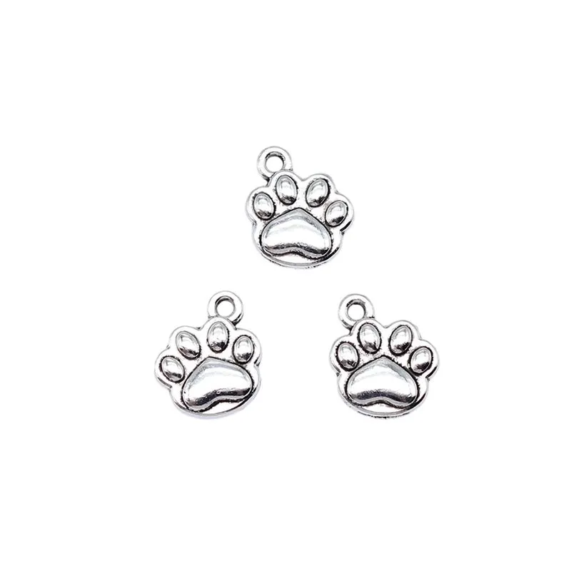 1 Piece Cute Paw Print Alloy Pendant Jewelry Accessories