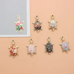 10 PCS/Package 1.4*2.4cm Alloy Tortoise Pendant