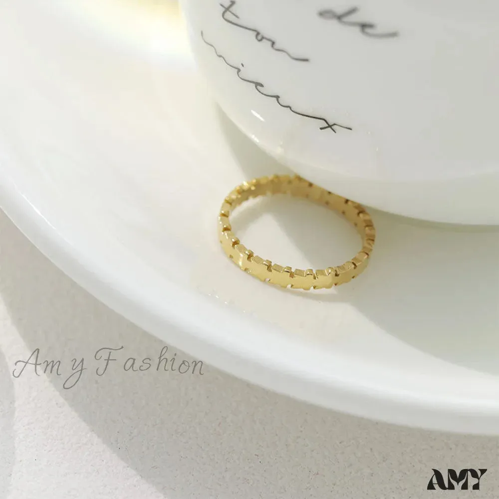 14K Gold Plated Simple Closed Rings