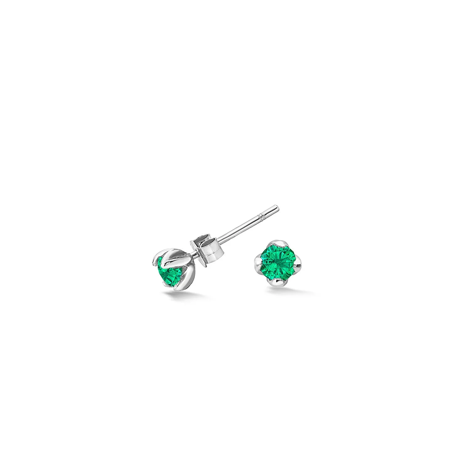 4mm Green Garnet Orissa Studs