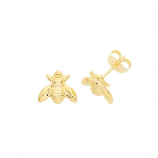 Acotis Silver Studs Gold Plated Bee G51285GP