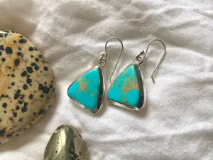 Arizona Turquoise Naevia Earrings - Triangle