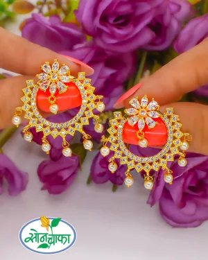 BEAUTEOUS PEARL & DIAMOND EARRINGS