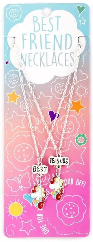 Best Friends Necklaces Metal Unicorns