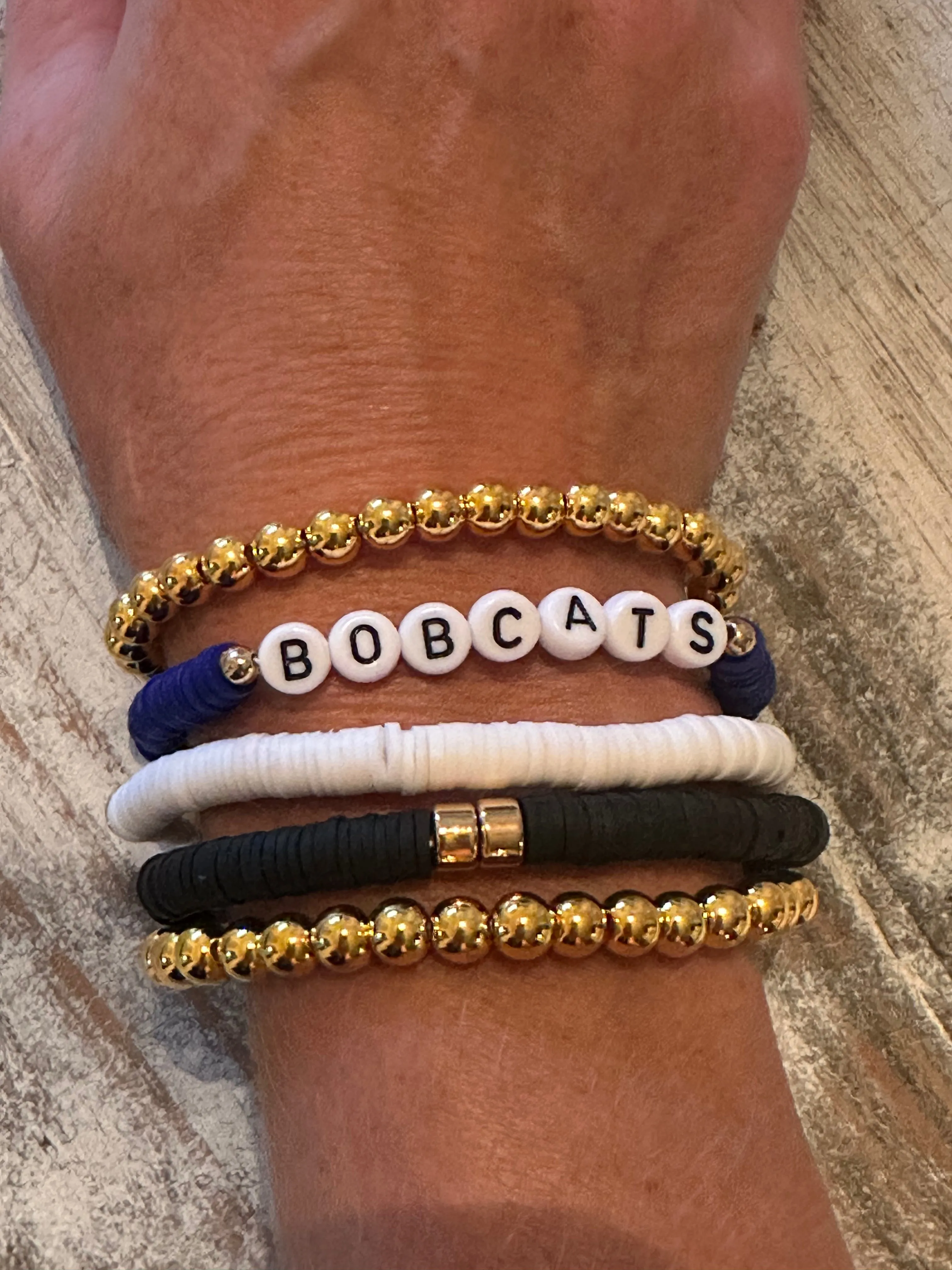 Bobcat Game Day Beaded Bracelets (Adult & Youth)