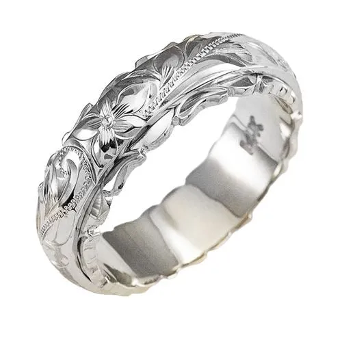 Carved Rose Flower Ring