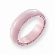 Ceramic Pink 5.5mm Polished Wedding Band Ring