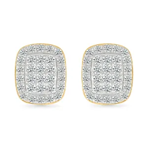 Classic Quad Diamond Stud Earrings