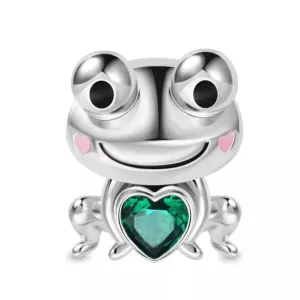 Cute Frog Charm - 925 Sterling Silver