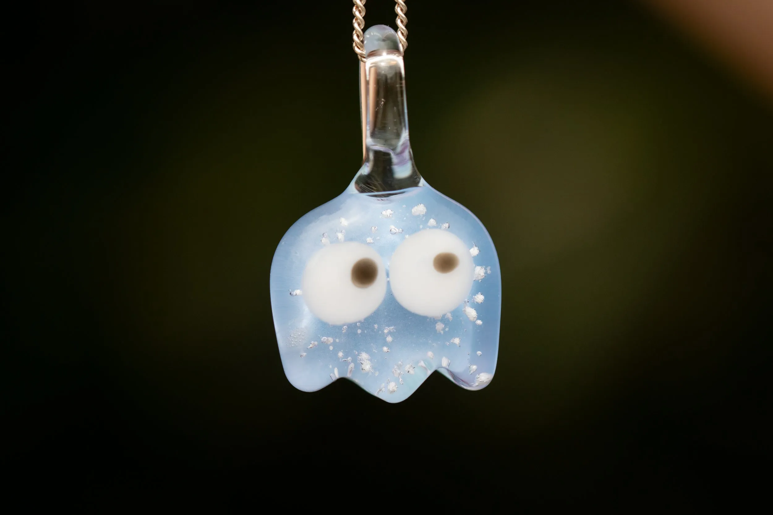 Cute Ghost Pendant with Cremation Ash