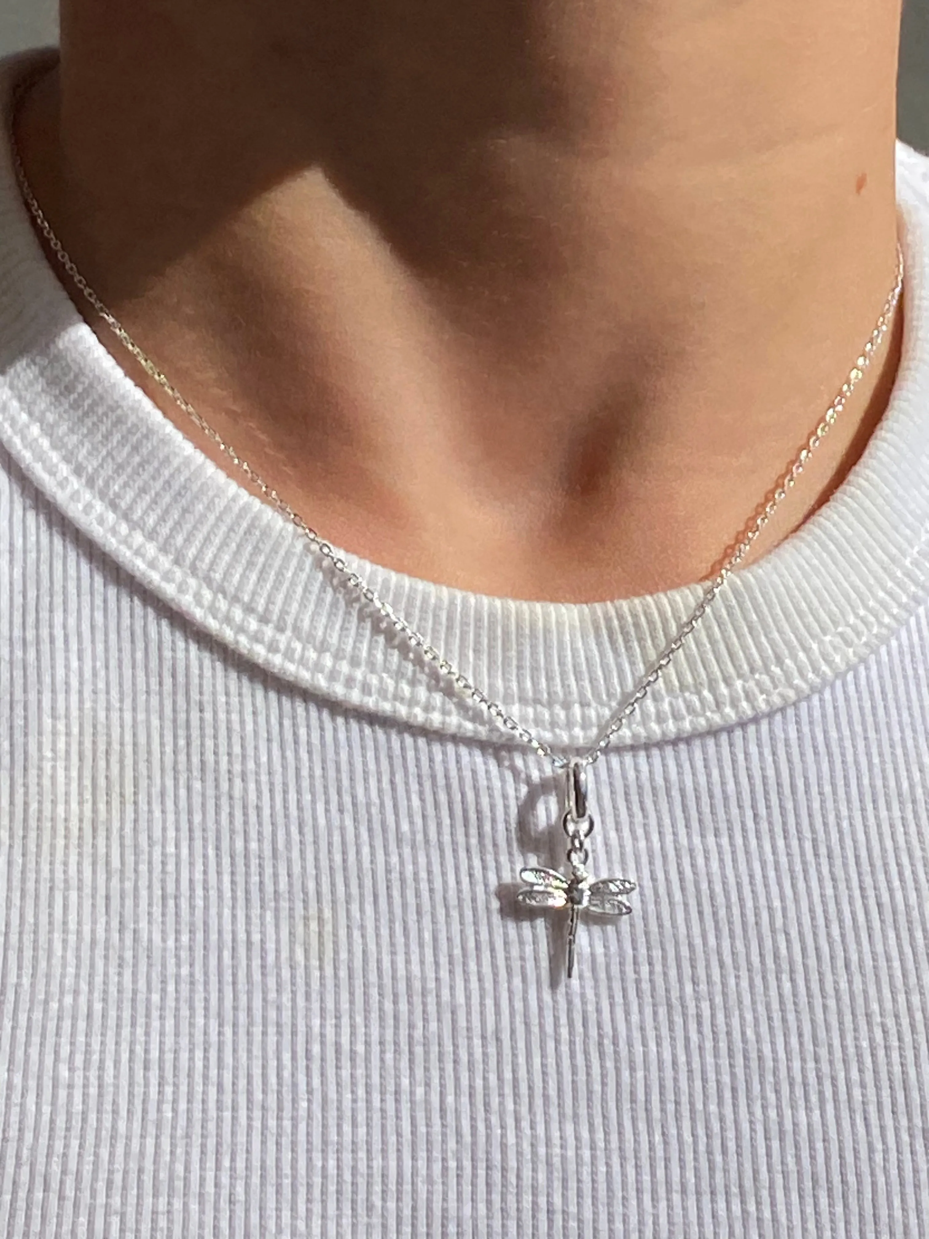 Dainty Dragonfly Pendant