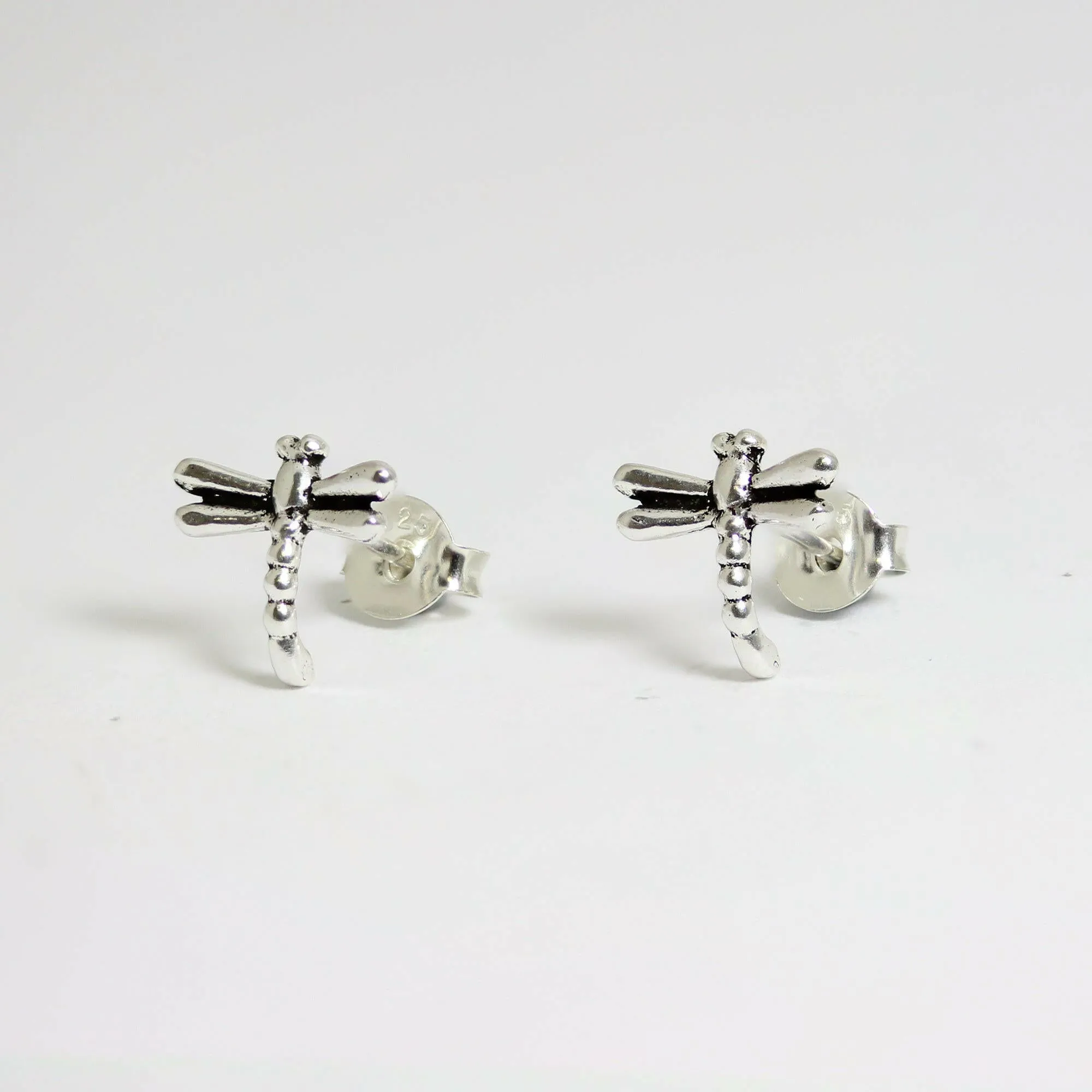 Dragonfly Silver Ear Stud - Elegant Jewelry for Any Occasion