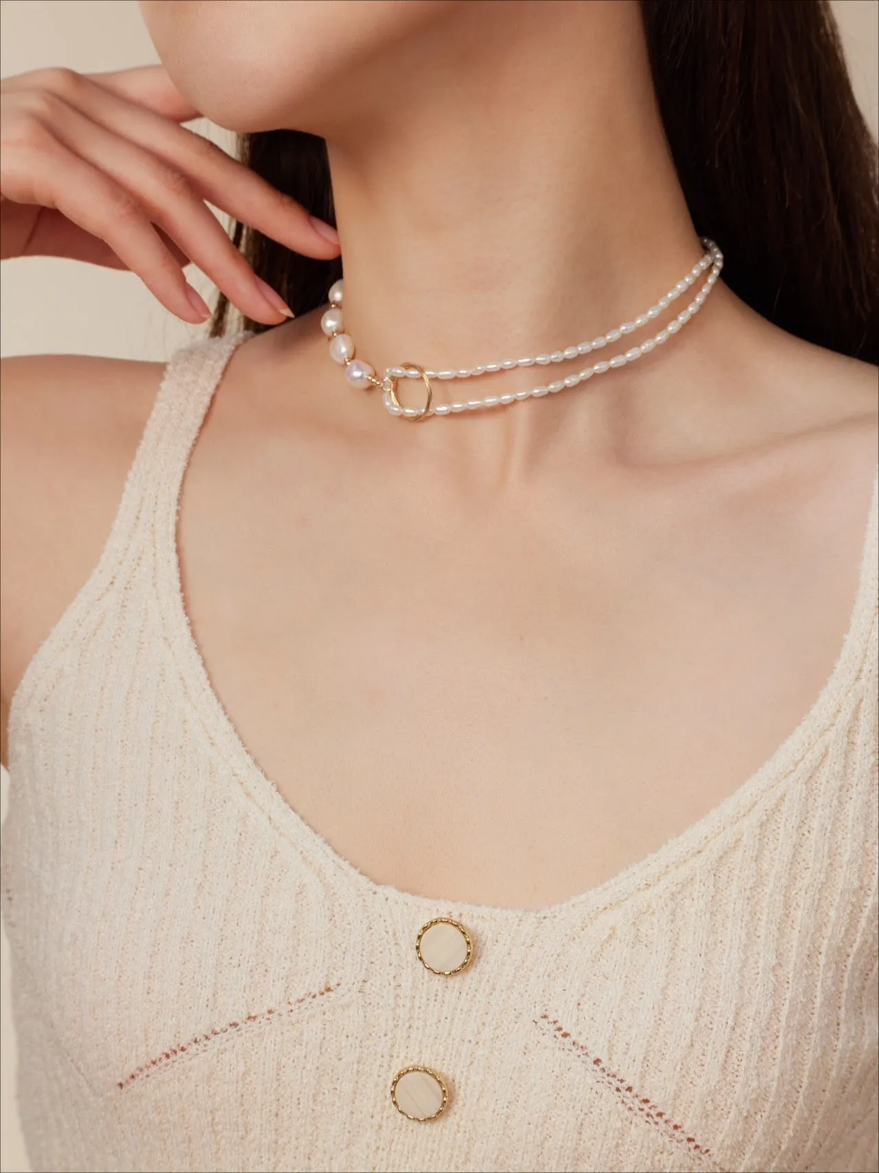 Embellish Series  Dual-Wear Choker Necklace