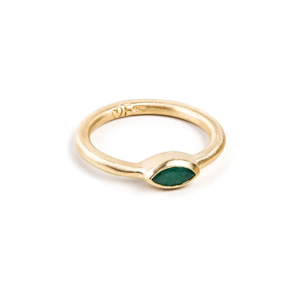 EMERALD STACKING RING