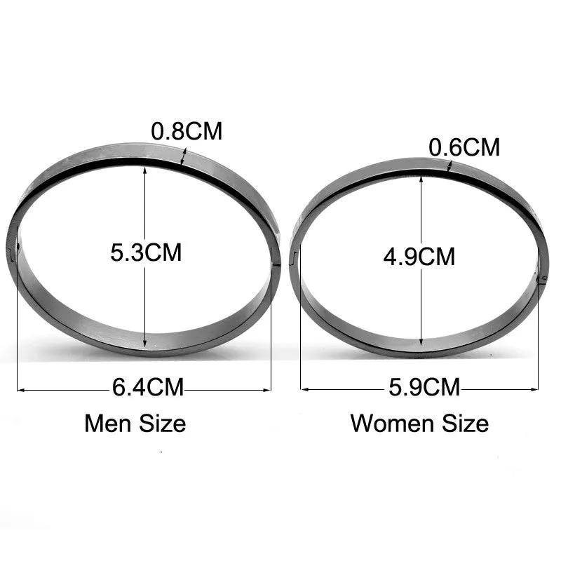 European Fancy Style 18K Real Gold Plated Top Quality 316L Stainless Steel Women Men Jewelry New Trendy Brand Bracelets Bangles