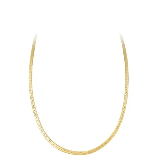 Fairley Gold Herringbone Necklace