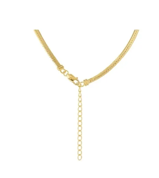 Fairley Gold Herringbone Necklace