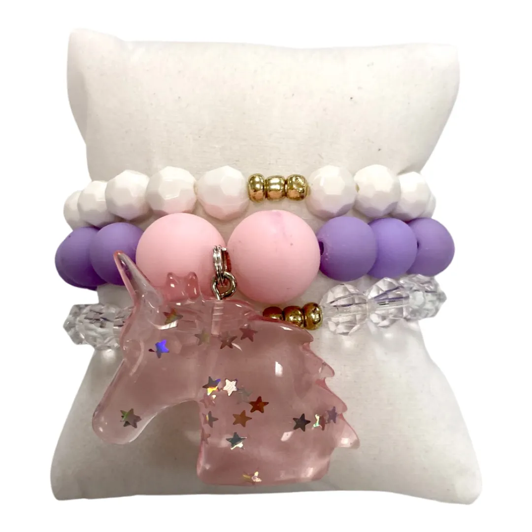 Girls Bracelet Stack - Unicorn Dreams