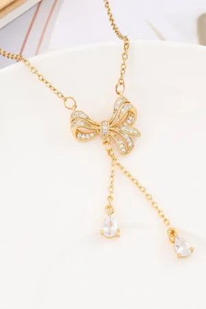 Golden Bow Necklace