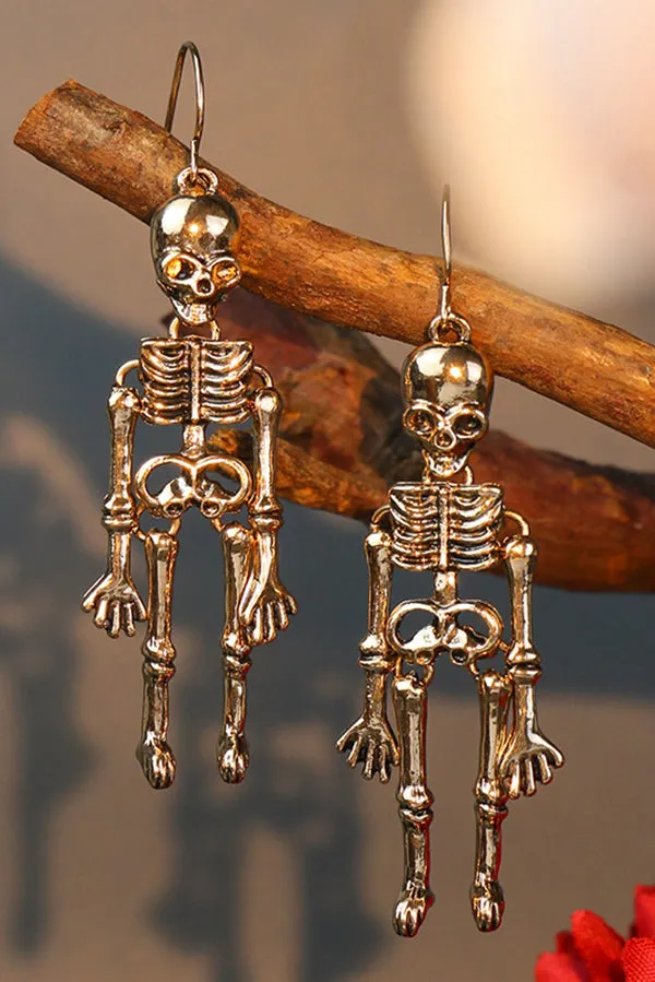 Halloween Dark Style Skull Earrings