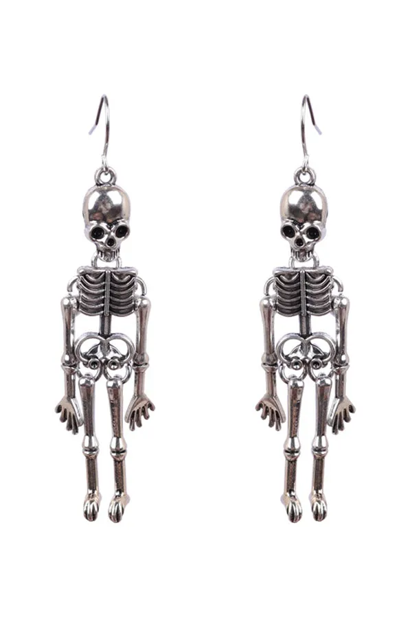 Halloween Dark Style Skull Earrings