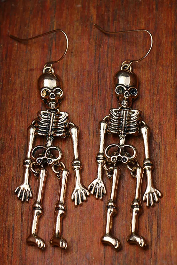 Halloween Dark Style Skull Earrings