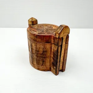 Handmade Decor Wooden Pencil Box Sized Jewellery Trinket Box