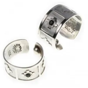 Inka Cross “Chakana” Peruvian Inspired Love Exchange Unisex Sterling Silver Rings