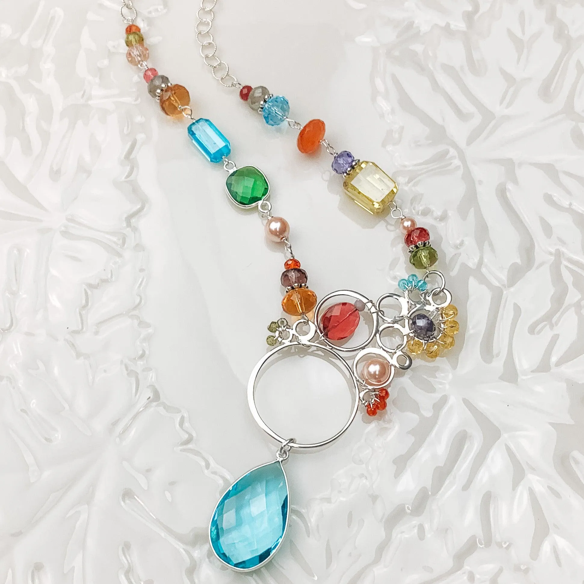 Layla Asymmetrical Large Bubble Necklace