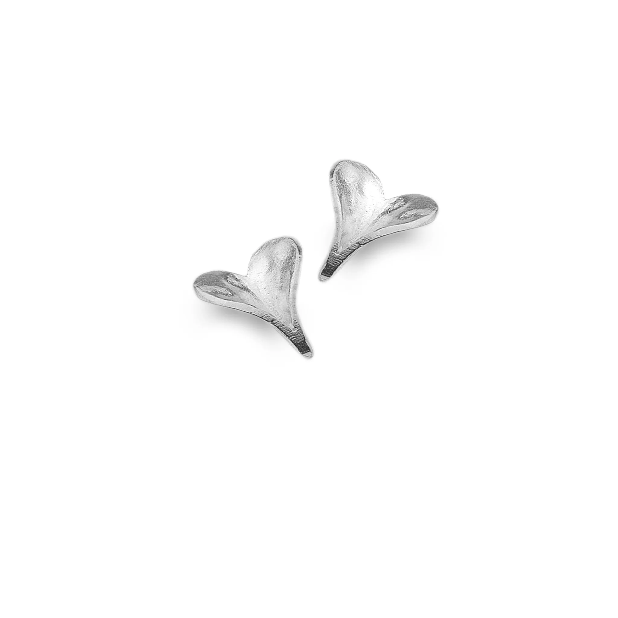 Leaf Heart Studs