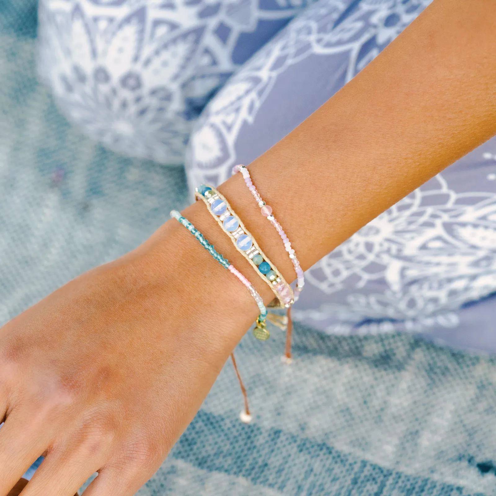 Lotus and Luna Handcrafted Bracelet - Lost Paradise