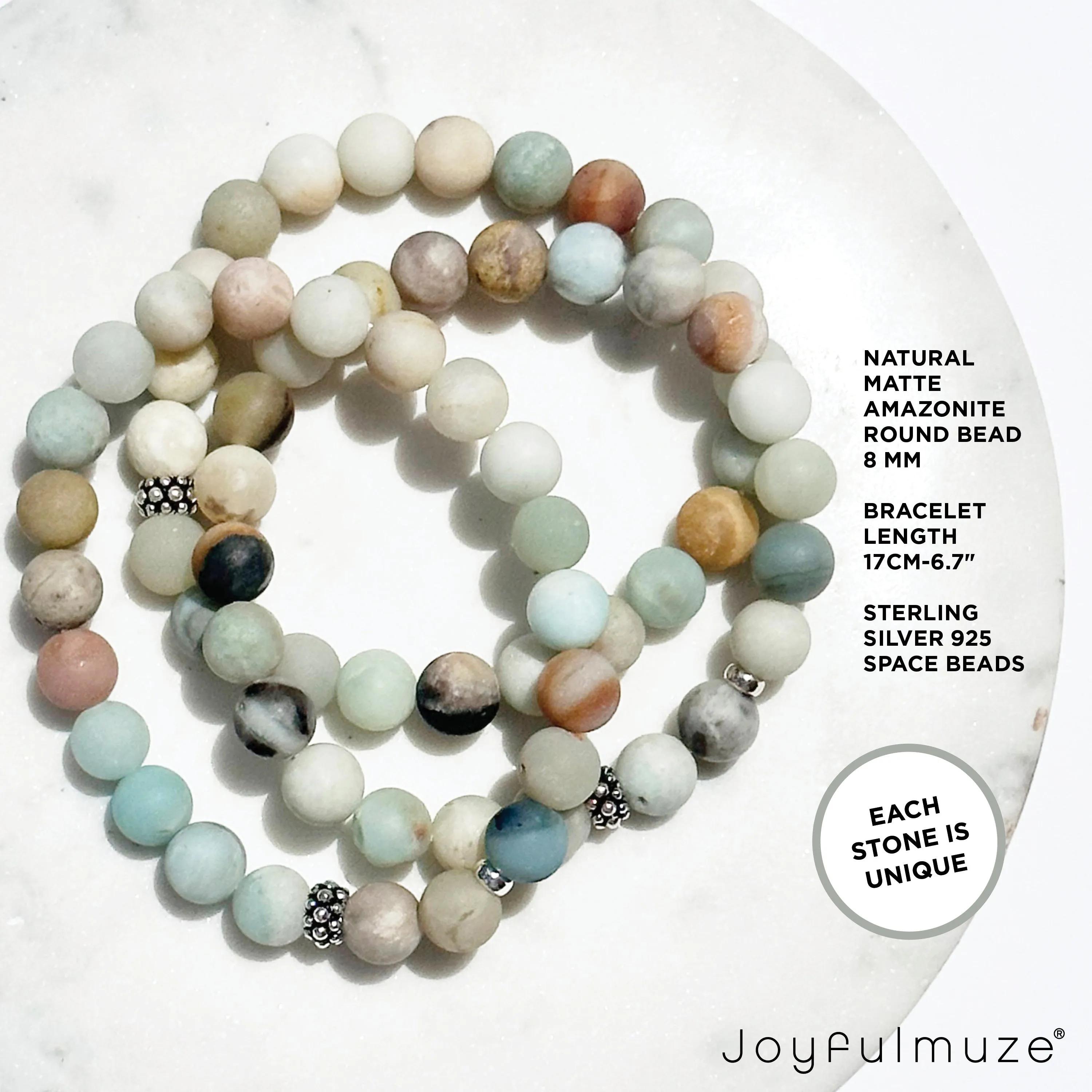 Matte Amazonite Bracelet