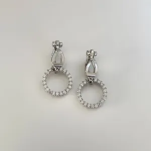 Mayaserena Diamante Clip On Earrings