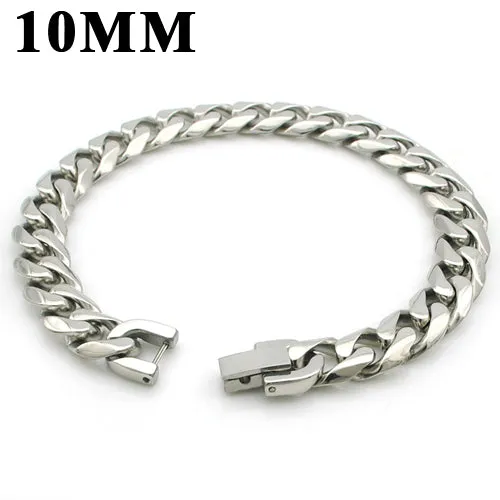 Moorvan Jewelry Men Bracelet Cuban links & chains Stainless Steel Bracelet for Bangle Male Accessory Wholesale B284