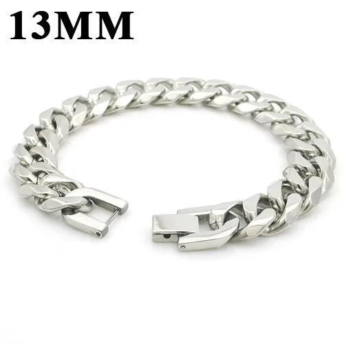 Moorvan Jewelry Men Bracelet Cuban links & chains Stainless Steel Bracelet for Bangle Male Accessory Wholesale B284