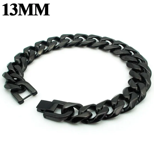 Moorvan Jewelry Men Bracelet Cuban links & chains Stainless Steel Bracelet for Bangle Male Accessory Wholesale B284