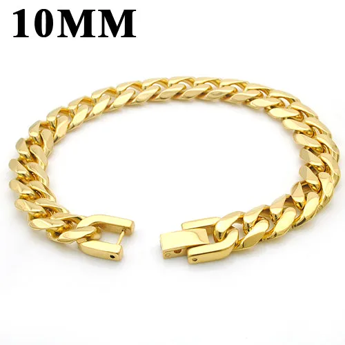 Moorvan Jewelry Men Bracelet Cuban links & chains Stainless Steel Bracelet for Bangle Male Accessory Wholesale B284