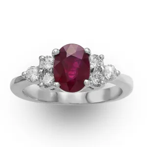 Oval Ruby Ring