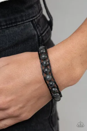 Paparazzi Bracelet ~ Homespun Stones  - Black