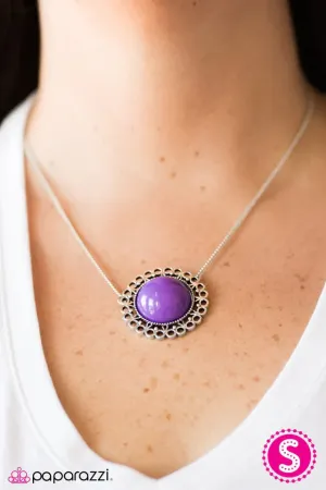 Paparazzi Necklace ~ Summer Sun - Purple