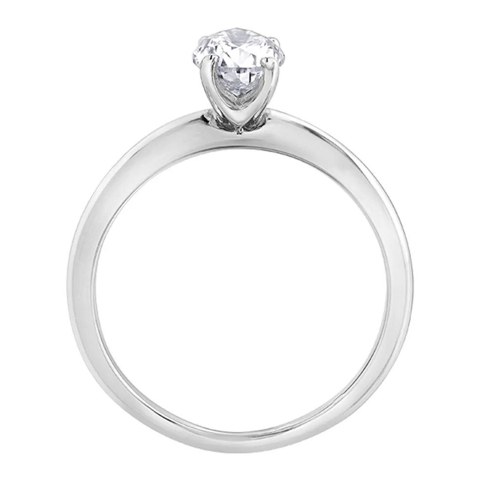 Pear-Shaped Canadian Diamond Solitaire Ring