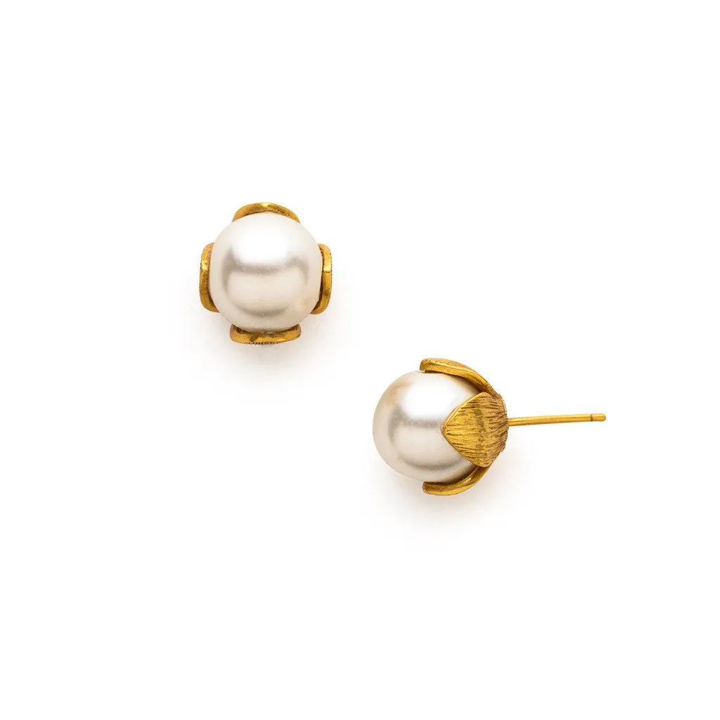 PENELOPE LARGE STUD-PEARL