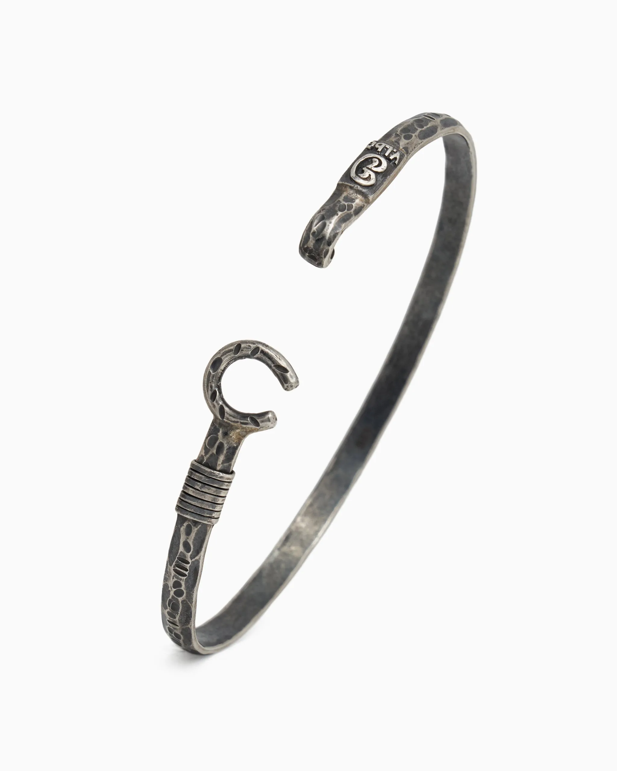 Pirate Texture Hook Bracelet, 4mm