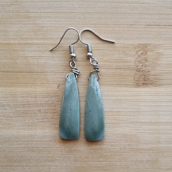 Polychrome Jasper Stone - Boho Earrings