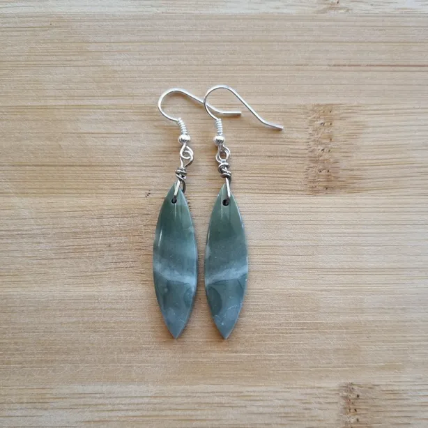 Polychrome Jasper Stone - Boho Earrings